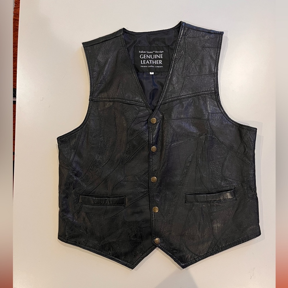 Genuine Leather Vest - Navarre Leather Company